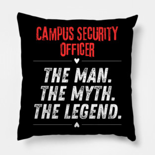Campus Security Officer Pillow