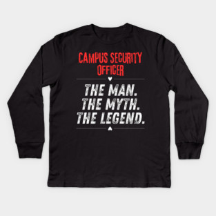 Campus Security Officer Kids Long Sleeve T-Shirt