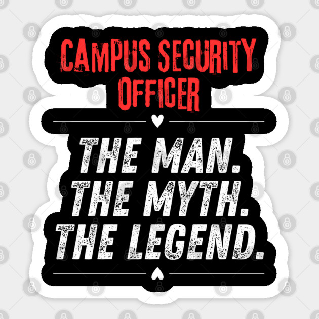 Campus Security Officer Sticker by BlackMeme94