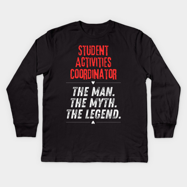 Student Activities Coordinator Kids Long Sleeve T-Shirt by BlackMeme94