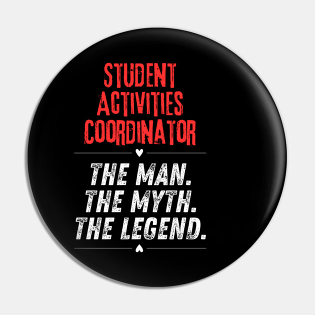 Student Activities Coordinator Pin by BlackMeme94
