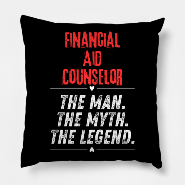 Financial Aid Counselor Pillow by BlackMeme94