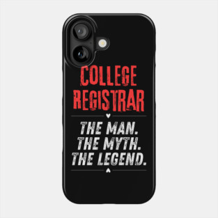 College Registrar Phone Case
