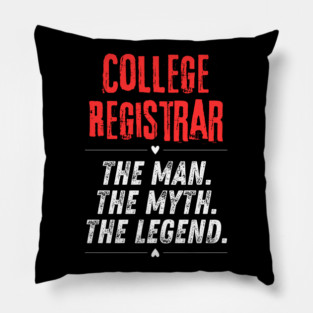 College Registrar Pillow