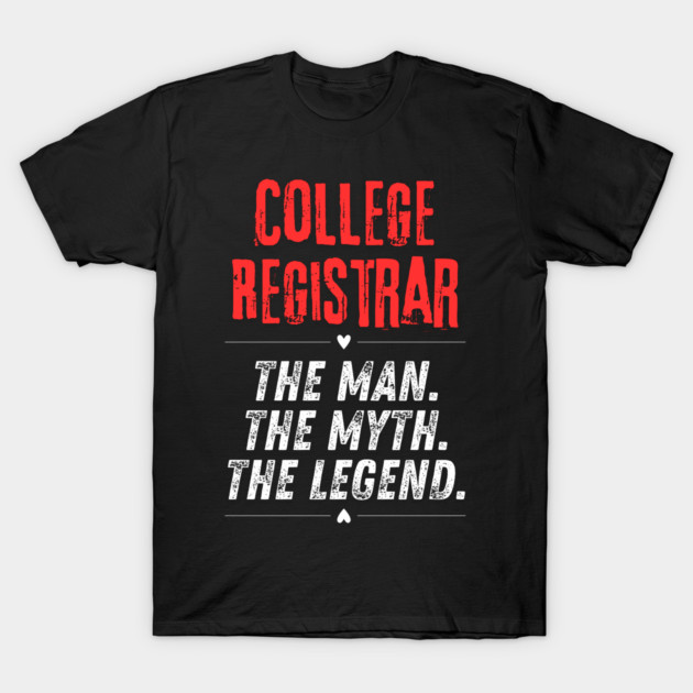 College Registrar T-Shirt by BlackMeme94