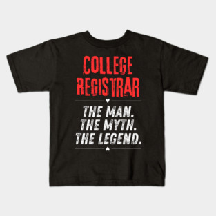 College Registrar Kids T-Shirt