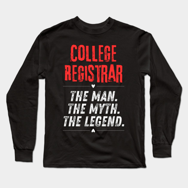 College Registrar Long Sleeve T-Shirt by BlackMeme94