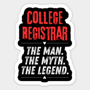 College Registrar Sticker
