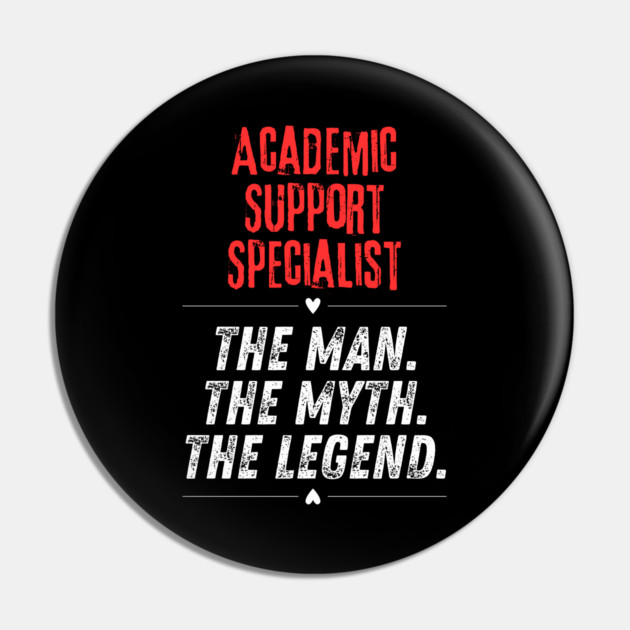 Academic Support Specialist Pin by BlackMeme94