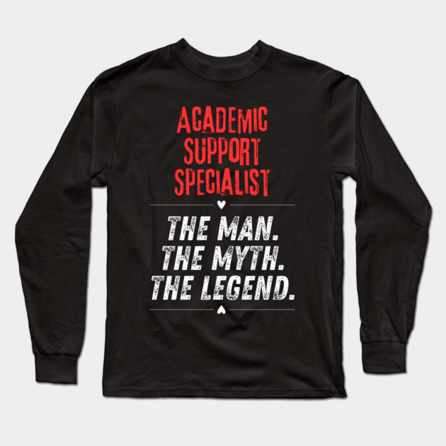 Academic Support Specialist Long Sleeve T-Shirt by BlackMeme94