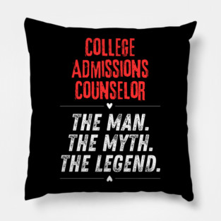 College Admissions Counselor Pillow