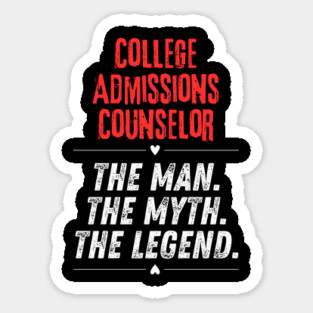 College Admissions Counselor Sticker