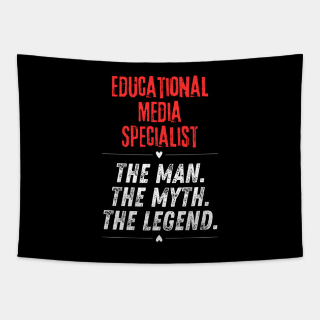 Educational Media Specialist Tapestry by BlackMeme94