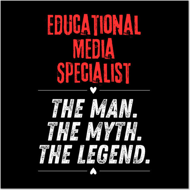Educational Media Specialist Wall Art by BlackMeme94