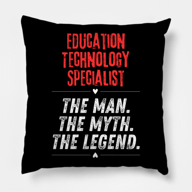 Education Technology Specialist Pillow by BlackMeme94