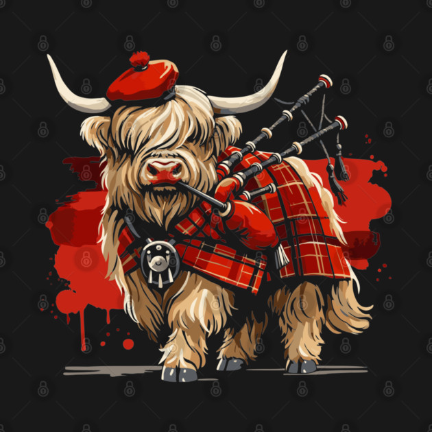 Highland Coo by DavesTees