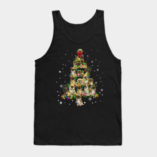 Tibetan Spaniel-Christmas Tree Tank Top