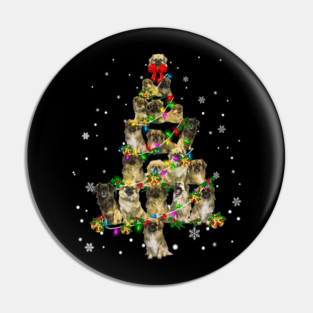 Tibetan Spaniel-Christmas Tree Pin