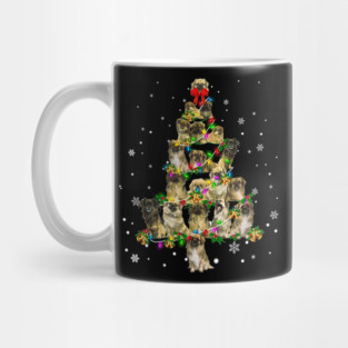 Tibetan Spaniel-Christmas Tree Mug