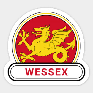 English History Wessex Country Badge - Wessex Flag Magnet