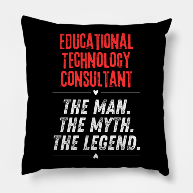 Educational Technology Consultant Pillow by BlackMeme94