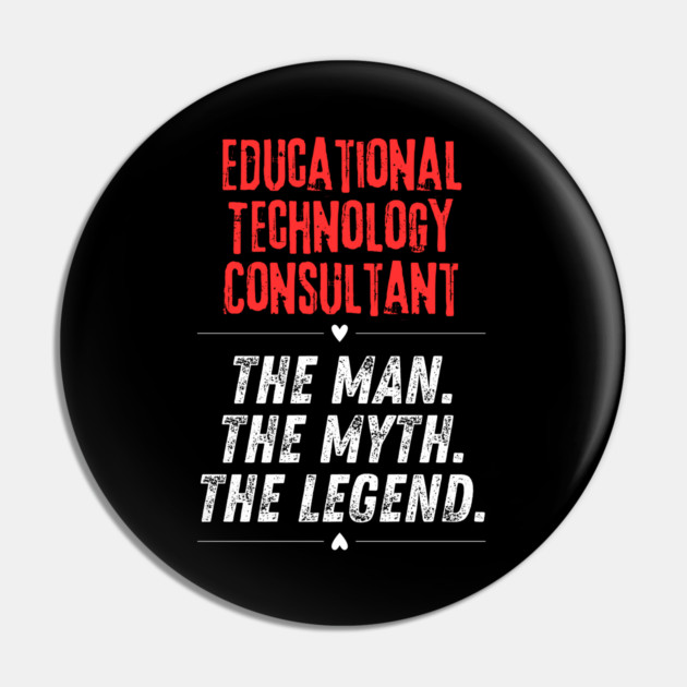 Educational Technology Consultant Pin by BlackMeme94