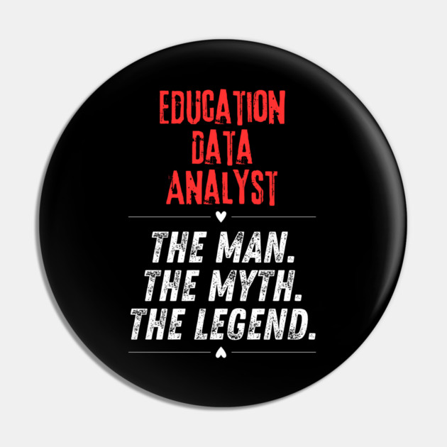 Education Data Analyst Pin by BlackMeme94