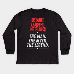 Distance Learning Instructor Kids Long Sleeve T-Shirt