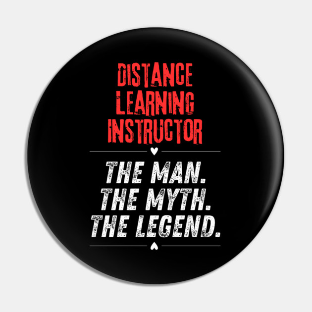 Distance Learning Instructor Pin by BlackMeme94