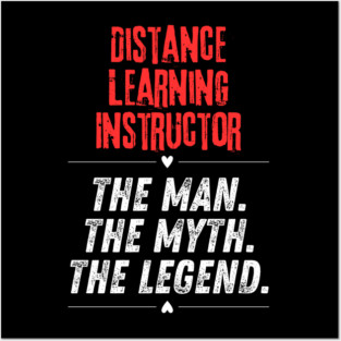 Distance Learning Instructor Posters and Art