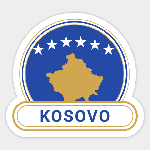 Kosovo Country Badge - Kosovo Flag Magnet by Yesteeyear