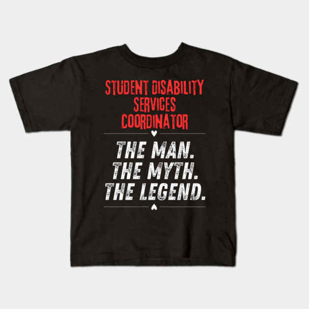 Student Disability Services Coordinator Kids T-Shirt by BlackMeme94