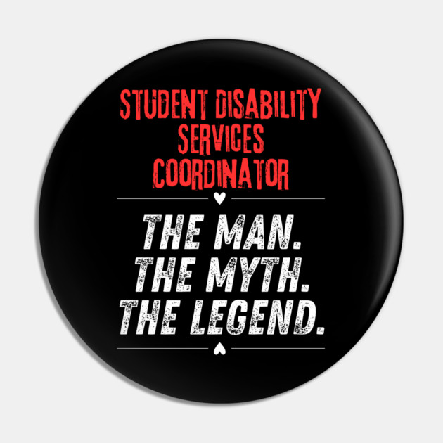 Student Disability Services Coordinator Pin by BlackMeme94