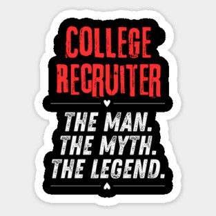 College Recruiter Sticker