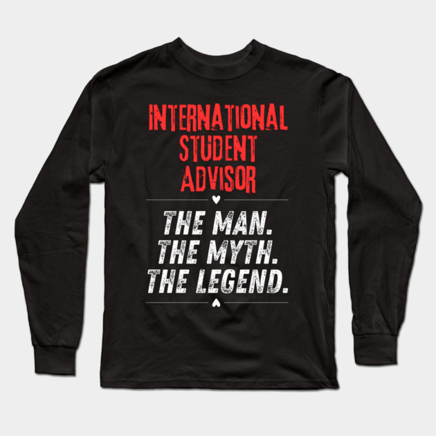International Student Advisor Long Sleeve T-Shirt by BlackMeme94