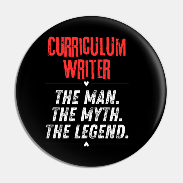 Curriculum Writer Pin by BlackMeme94