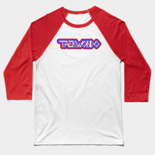 Taekwondo Bubble Logo Baseball T-Shirt