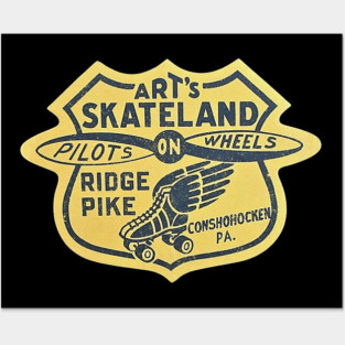 Vintage Roller Skating Conshohocken Pennsylvania Posters and Art
