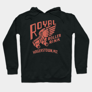 Vintage Roller Skating Hagerstown Maryland Hoodie