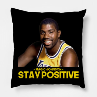Magic Johnson - Stay Positive Pillow