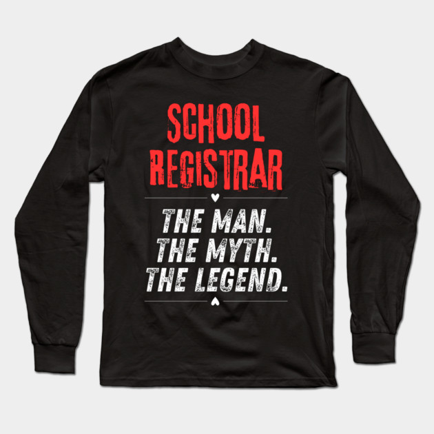 School Registrar Long Sleeve T-Shirt by BlackMeme94