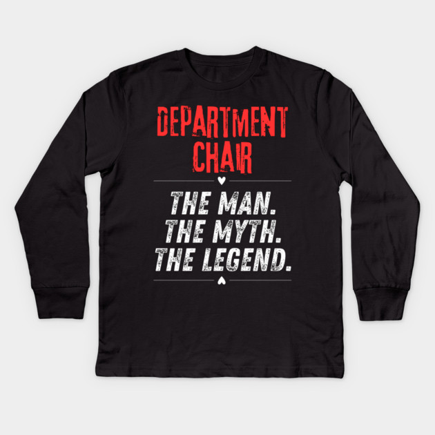 Department Chair Kids Long Sleeve T-Shirt by BlackMeme94