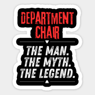 Department Chair Sticker