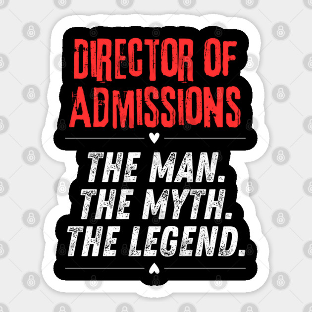 Director of Admissions Sticker by BlackMeme94