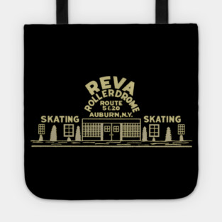 Vintage Roller Skating Albany New York Tote
