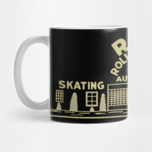 Vintage Roller Skating Albany New York Mug