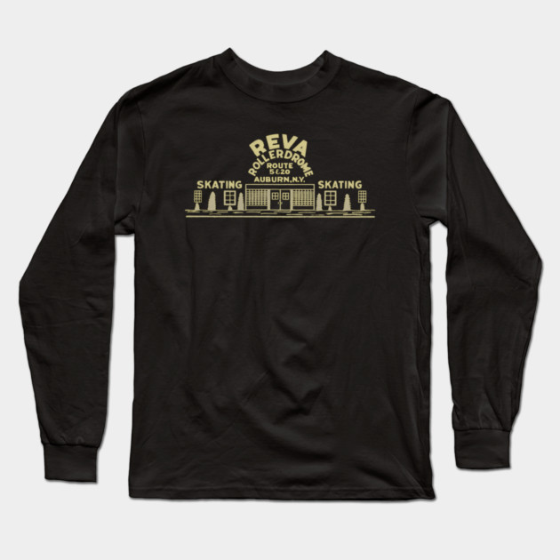 Vintage Roller Skating Albany New York Long Sleeve T-Shirt by Timeless Chaos