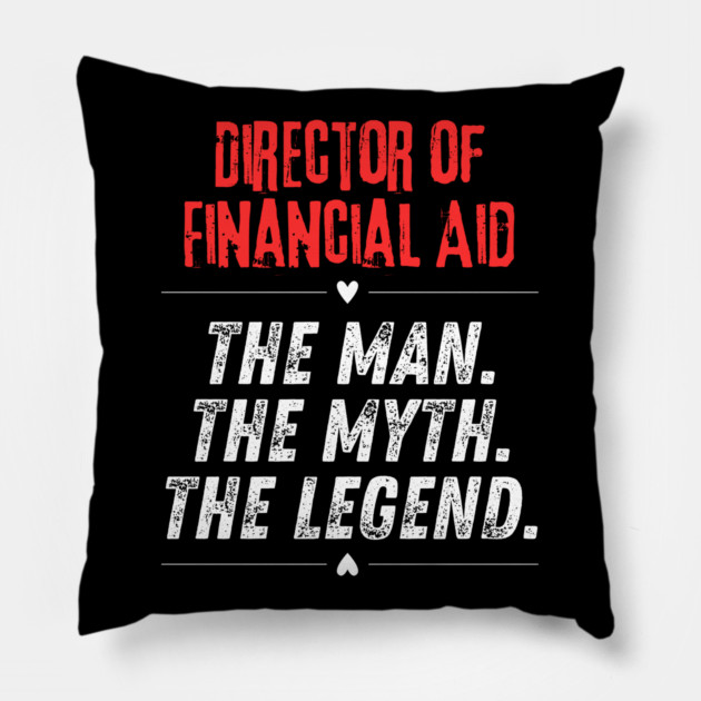 Director of Financial Aid Pillow by BlackMeme94