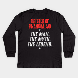 Director of Financial Aid Kids Long Sleeve T-Shirt
