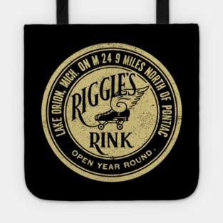 Vintage Roller Skating Lake Orion Michigan Tote